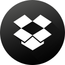 Black white,Dropbox,Gradient,Long shadow,Media,Social,Social media